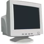 Vector graphics an old CRT computer monitor