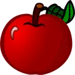 תפוח אדום טרי קו אמנות וקטור אוסף