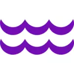 紫罗兰色的水瓶座符号