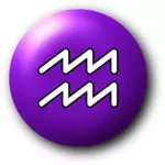Símbolo de acuario púrpura