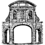 Ilustração do arco de pedra