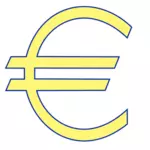 Деньги евро символ вектор