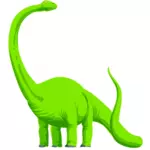 绿色恐龙矢量图像
