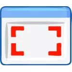 Computer windows Selecteer pictogram vector afbeelding