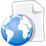 World wide dokument ikon vektorgrafik