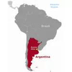 아르헨티나의 위치