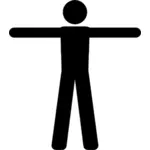 Mannlige Symbol ikonet silhuett