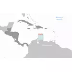 Etiqueta de localização de Aruba
