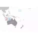 Ashmore- och Cartieröarna vektorbild