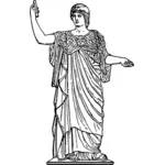 Athena i svart och vitt
