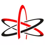 Atom av ateisme vektorgrafikk