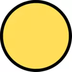 Prázdné smajlík kruh vektorový obrázek