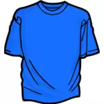 Modré tričko Vektor Klipart