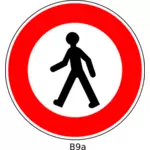 Не пешком дорожный знак векторное изображение
