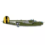 B-24 爆撃機飛行機ベクトル画像