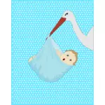 Stork dengan bayi