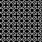 Patroon van de achtergrond met zwarte kruizen
