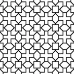 Latar belakang pola dengan bentuk-bentuk geometris