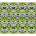 緑と紫の三角形のパターン