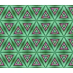 Vihreä taustakuva vaaleanpunaisilla kolmioilla