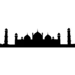 Image de silhouette de mosquée