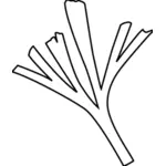 Baiera planta vetor clip-art