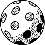 Image vectorielle de boule disco lineart
