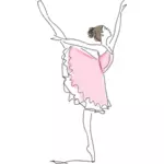 Desenho de bailarina