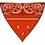 Red bandana vector afbeelding
