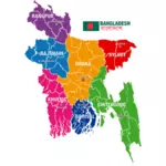 Bangladéš mapa