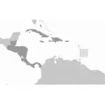 Ön Barbados vektorbild