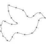Dikenli tel barış güvercini