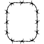 Barbed wire frame image