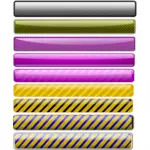 Kolorowe bary wektor Pack