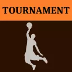 Basketbal toernooi pictogramafbeelding vector