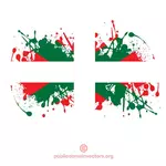 Gemalte Flagge des Baskenlandes