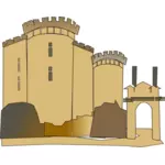 Vektoru klipu krysa Bastille hradu