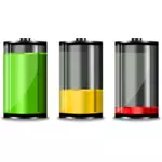 Drie niveaus van de batterij
