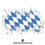 Drapelul Bavaria în cerneală stropi