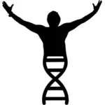 Mann in der DNA