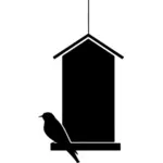 Ptačí dům silueta