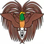Emblema di uccello del paradiso