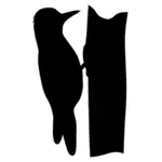 Woodpecker silhouette