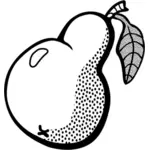 Vectorafbeeldingen voor pear met blad