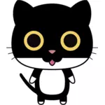 חתול אנתרופומורפית שחור