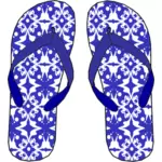 Blå flip flops