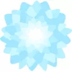 Disegno floreale blu