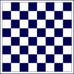 Tablero de ajedrez de azul.