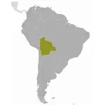 ボリビアの地図