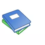 Stack of two books vector graphics